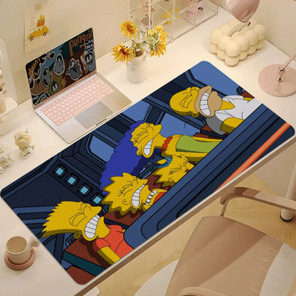 Cartoon T-The Cool S-Simpsons For Keyboard Office Large Mouse Mat Pad Computer Game Big Anti-slip Rubber PC Mice