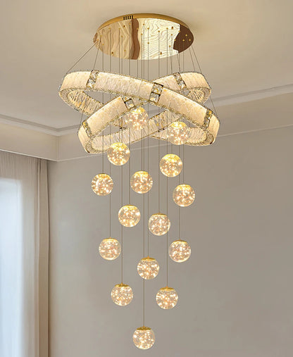 Modern home decor led lights pendant light lamps forstaircase Chandeliers for living room hanging light indoor lighting