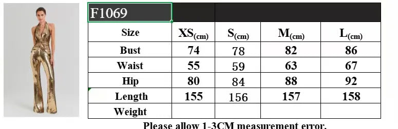 VC Gold Elegant Jumpsuits For Woman Luxury Brown Sequins Design Fashion Party Sexy Backless Sleeveless One Piece Female Clothing