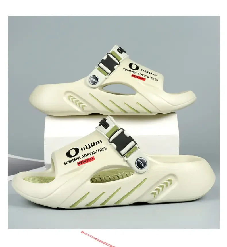 Male Flip Flops Massage Slippers Indoor Beach Clogs Outdoor Comfortable Sandals Soft Slides Men Casual Shoes Women Home Slippers