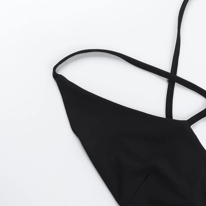 Sibybo Basics Solid Color Tight Playsuit Women Summer Sleeveless Hollow Out Backless Slim Romper Streetwear Sexy Shorts Jumpsuit
