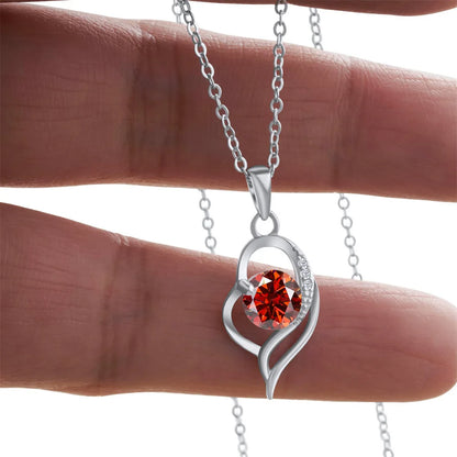 Butterflykiss 925 Sterling Silver Open Heart Pendant Necklace D VVS1 Round Cut Moissanite Love Charm Necklace For Women