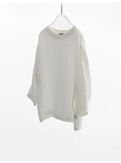 Plus-Size Women's Clothing~Hemp Long-Sleeved Shirt, Casual Sun-Protective Top, New Spring/Summer 2026 Style