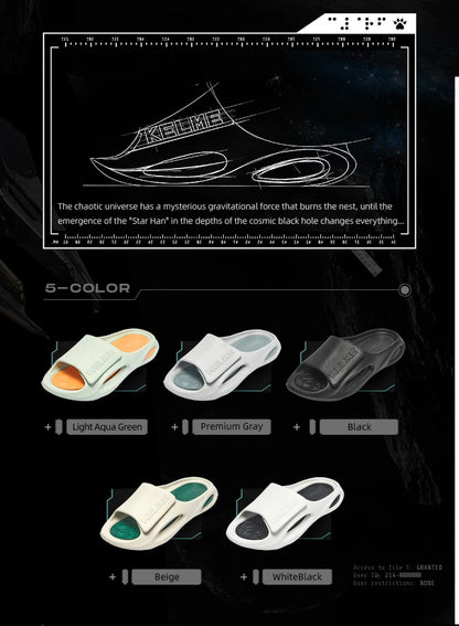 KELEME Summer Men's Slippers Super Soft EVA Slip-on Slippers For Men Fashion Wear-resistant Platform Outdoor Beach Shoes 2023