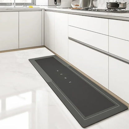 Super Absorbent Kitchen Floor Mat Crystal Velvet Pad Bath Pad Anti-Slip Carpet Kitchen Mats Wipeable Wash Long Strip Carpet