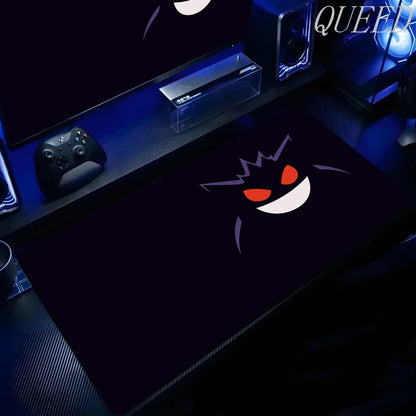 XXL Play Mat Laptop Black Gaming Accessories Mouse Pad Japan Anime Keyboard Rug PC P-pokemon Gengar Mousepad Gamer Keyboard Rug