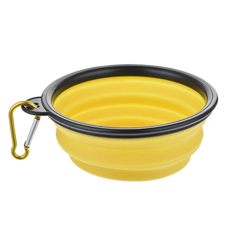Durable TPR Portable Pet Food Bowl for Cats And Dogs Silicone Collapsible Travel Outdoor Water Food Bowl for Pets