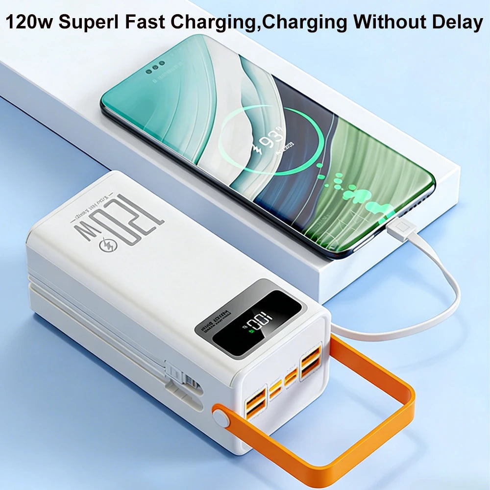 Gaiaray 80000mAh 50000mAh Portable Power Bank Fast Charging Power Station Emergency Power Bank Solar Generator For Camping Phone