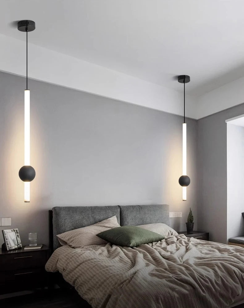 1pc Modern Home Decor LED Lights Bedroom Lamp Bedside Pendant Light Lamps LED Chandeliers Hanging Light Indoor Lighting