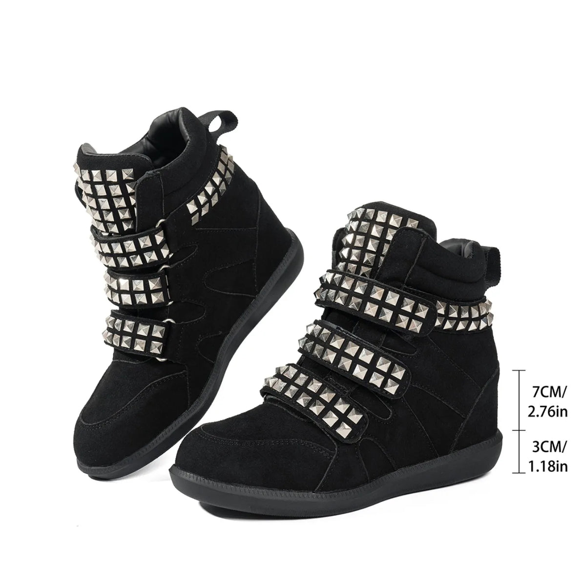 2026 New Studded Buckled Women Ankle Boots Trend Cool Punk High Heels Booties Soft Fashion Causal Dress Party Shoes for Women