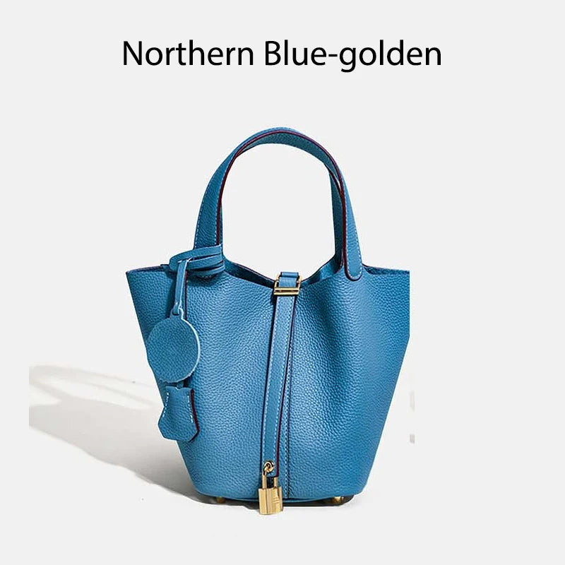 Women Bags Handbags Bucket Bag Real Leathe Fashion Tote Bag Genuine Leather Luxury Desginer Big Size Large Lady Hand Bags
