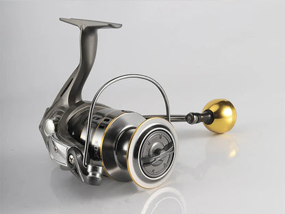 New Fishing Reel, Max Drag 30KG Right/left Inter-Changeable Handle Spinning Reel Gear 5.2:1 Ratio No-gap High Speed Fishing Reel