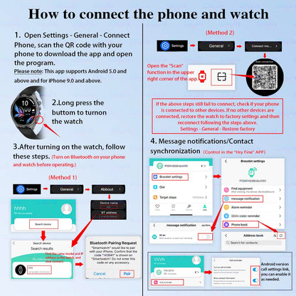 New 2026 Model, Fashionable Round Smartwatch, Full-Touch HD Screen, Wireless Calling, Multiple Sports Modes, Music Control