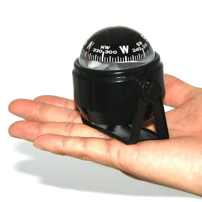 Boat Compass Waterproof Nautical Compass Sea Pivoting Marine With Electronic LED Light For Marine Navigation Positioning