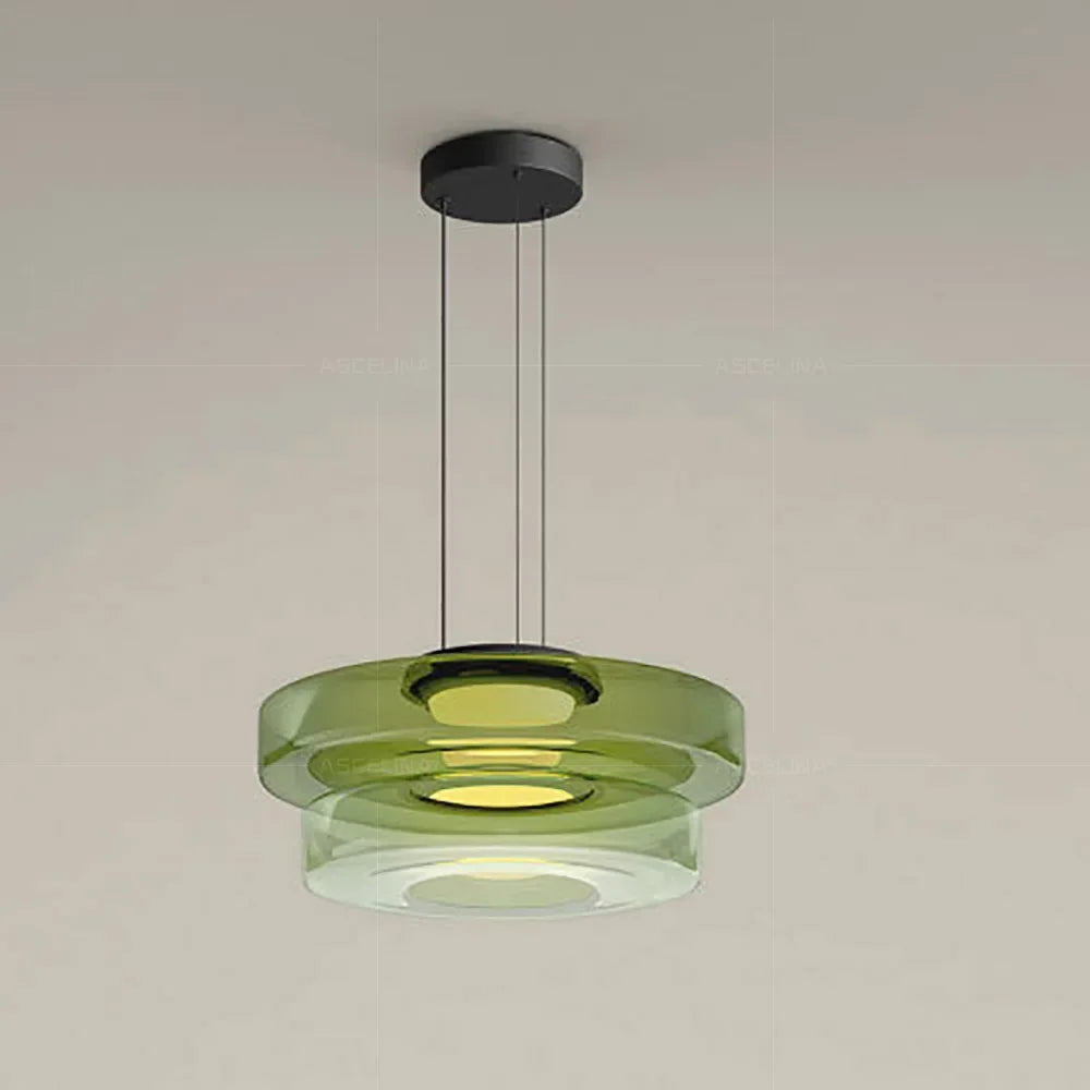 Nordic LED Glass Chandelier for Restaurant Bedroom Dining Room Table Glass Pendant Lights  Home Decoration