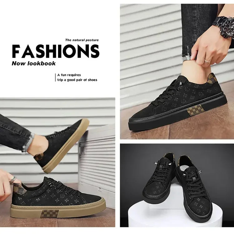 Men Skateboarding Shoes Platform Tennis Gym Sport Sneakers Luxury Design Skateboard Flats Sneakers Outdoor Walking Shoe For Male