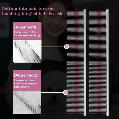 Professional Pet Grooming Magic Comb High End Car Painting Process Cat and Dog Comb Pet Shop Pet School