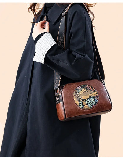 Women Crossbody Bag for Women Elephant Bags Fashion Print High Quality Leather Shoulder Bag Messenger Bags Sac a Main