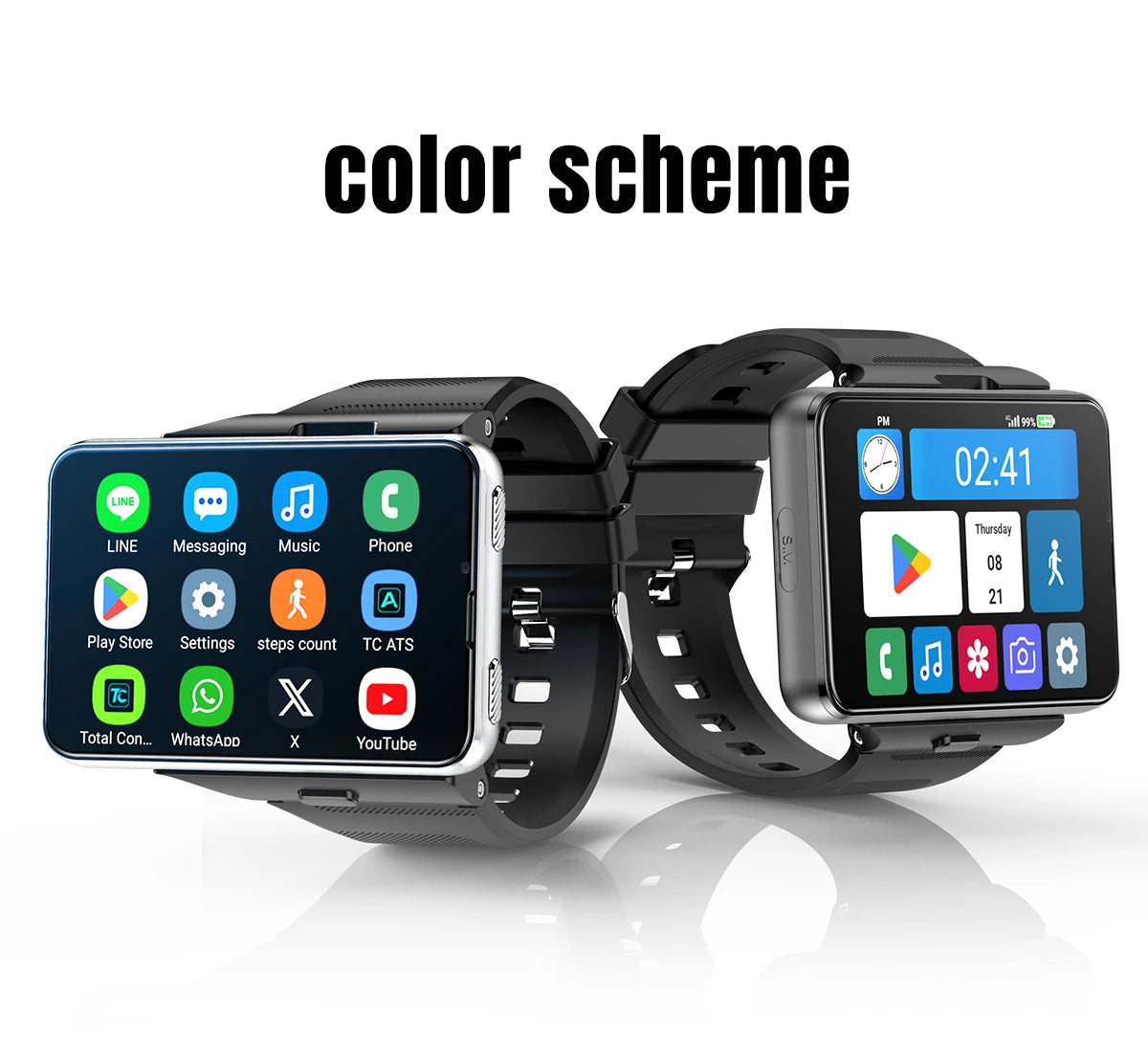 S999 Smart Watch 4G LTE MTK6761 Core 4GB 64GB 2.0MP+8.0MP GPS WIFI 2.88 inch Dual Cameras Smartwatch 2300mAh Battery VS DM101