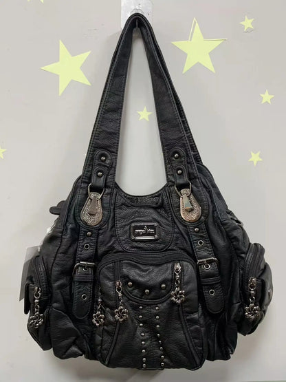 Angel Kiss Bag Women Fashion Handbags Women Shoulder Bags PU Leather Handbag Female Satchel Shoulder Purse Bag Bolsa Feminina