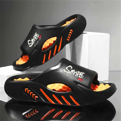 Men's Slippers EVA Non-slip Slides Fashion Casual Slippers Comfortable Men's Slides Sport Sandals Outdoor Hole Shoes Big Size