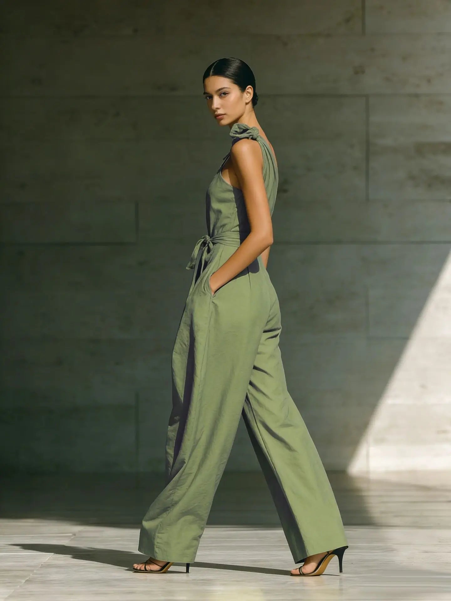 Fashion Sleeveless Jumpsuits For Woman 2026 Summer Casual One Shoulder One Piece Clothes Rompers High Quality Elegant