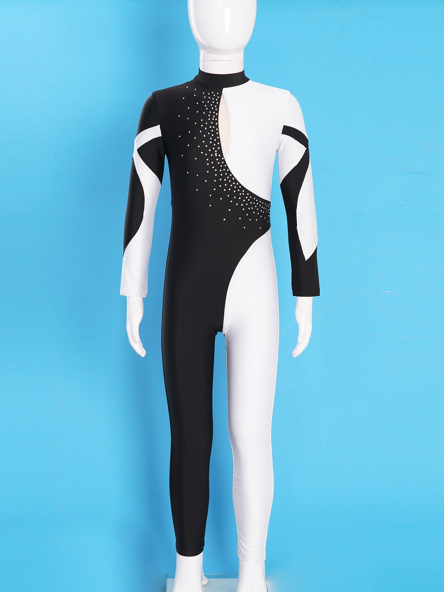 Kids Girls Long Sleeve Gymnastics Leotard Bodysuit Teens Gymnastics Jumpsuit for Girl Children Ballet Dance Costume Dancewear