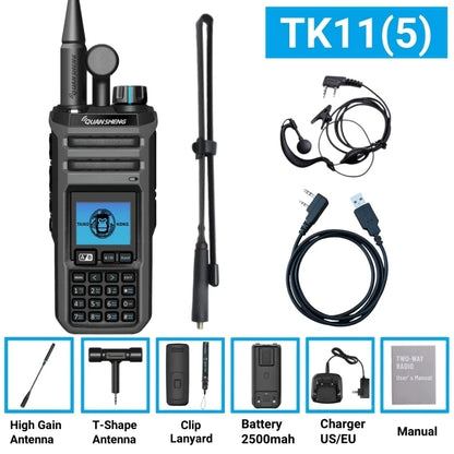 Quansheng Original Tk11 (5)  27 Mhz Walkie Talkie Handheld 10W Frequency Wireless Am Fm Ham