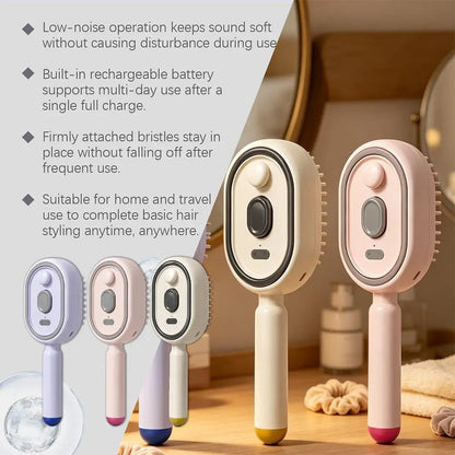 New Electric Hair Care Spray Massage Comb Self Cleaning Steam Essential Oil Brush Hair Oil Applicator Scalp Massager For Women