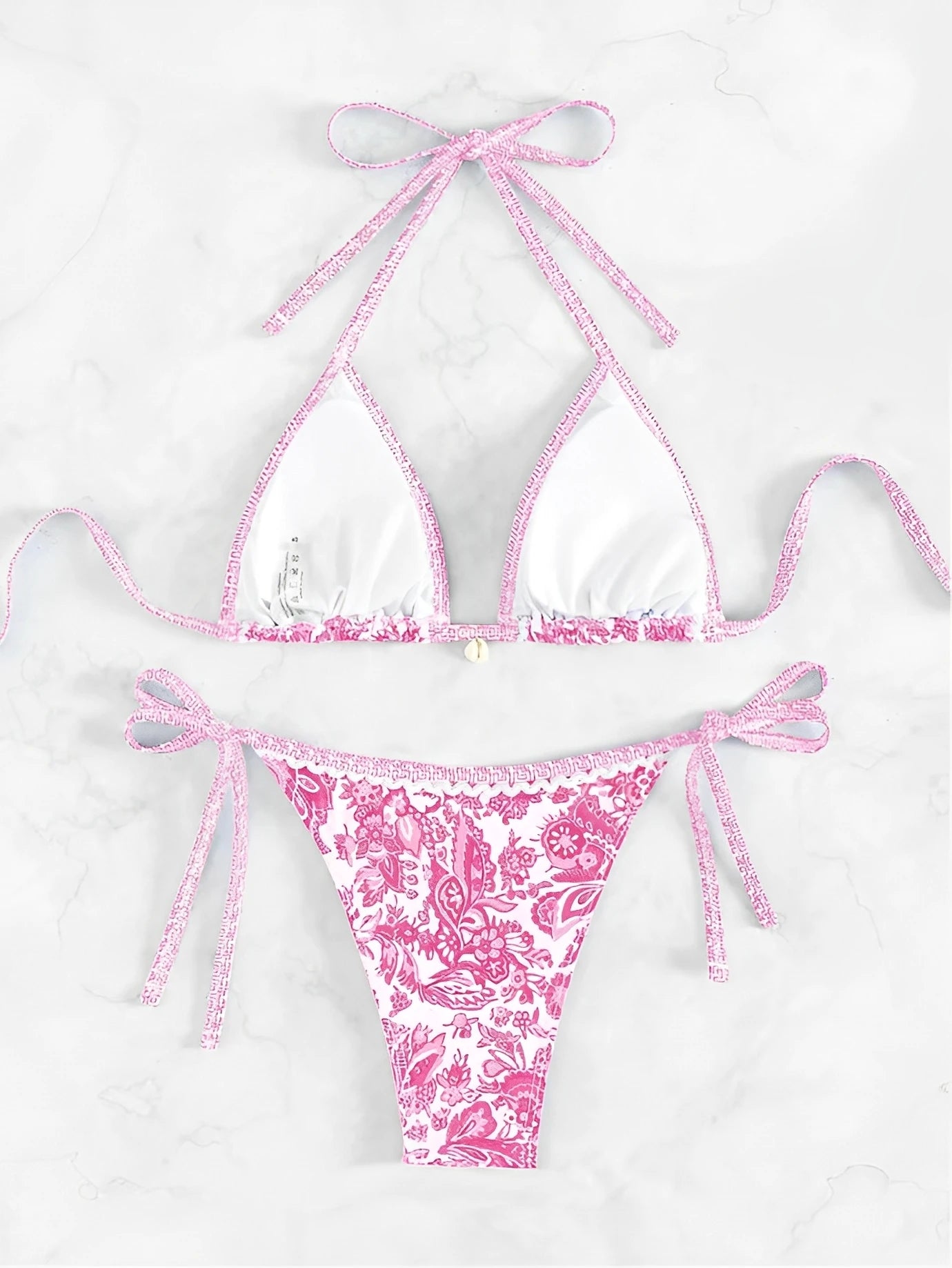 2026 Halter String Triangle Two Piece Bikini Women Swimwear Female Swimsuit Bathers Bathing Swimming Suit Beachwear Summer