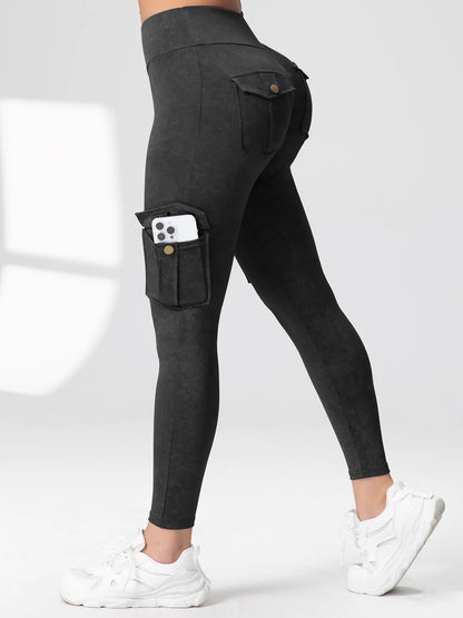 Pockets Gym Leggings Women High Waist Fashion Fitness Pants Skinny Stretch Outdoors Comfortable Sport  Leggings