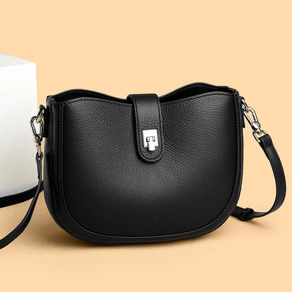 Luxury Genuine Leather Tote Bag Women Real Cow Leather Handbag Fashion Ladies Shoulder Crossbody Bags 2025 New Female Sac A Main