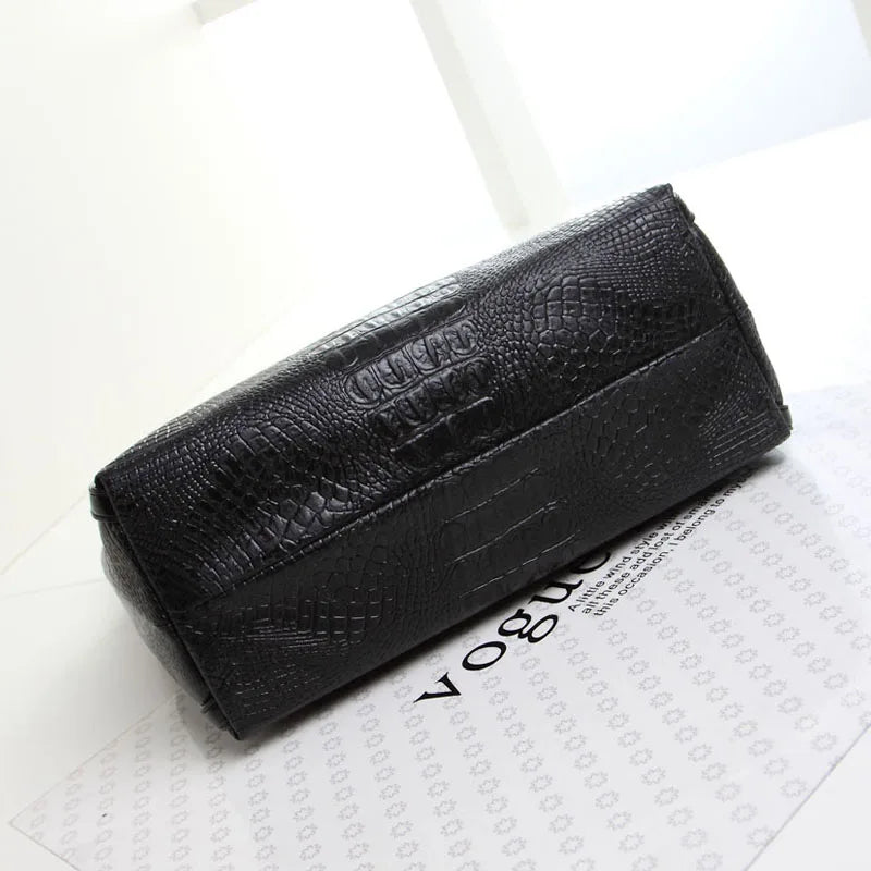 Crocodile Grain PU Leather Women Handbags Large Capacity Female Big Totes Woman Shoulder Bags Shopping Bag Bolsa Feminina