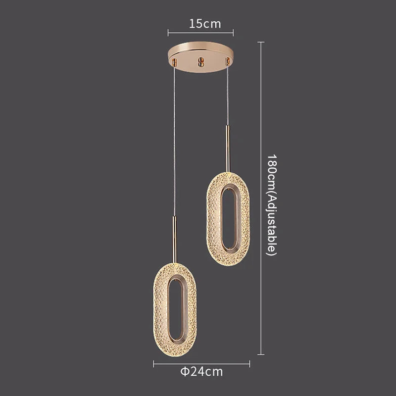 Modern Crystal LED Pendant Lamps Indoor Lighting For Home Decor Led Lights Living Room Bedroom Bedside Hanging Lamp