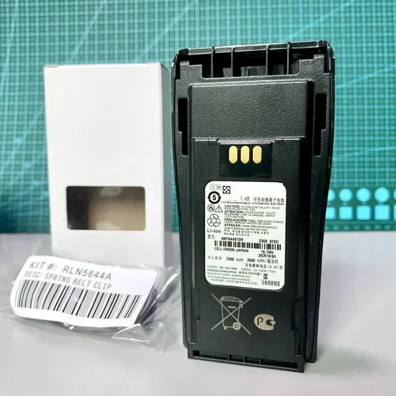 NNTN4497 2600mAh Rechargable Battery For Motorola Walkie Talkie GP3688/3188/XIR P3688 High Capacity Typec