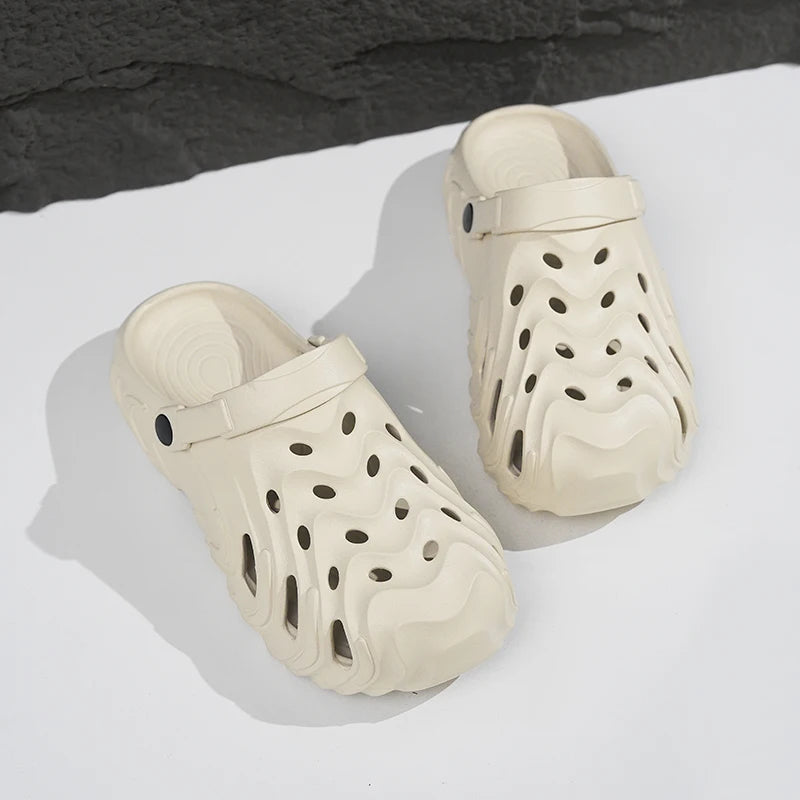 Summer Beach Clogs For Men EVA Breathable Slippers Outdoor Sandals Soft Slides Men Casual Water Garden Shoes Male Beach Sandals