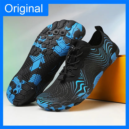 Mens River Tracking Shoes New Five Finger Swimming Surfing Breathable Elastic Aqua Shoes Unisex Summer Barefoot Beach Sneakers