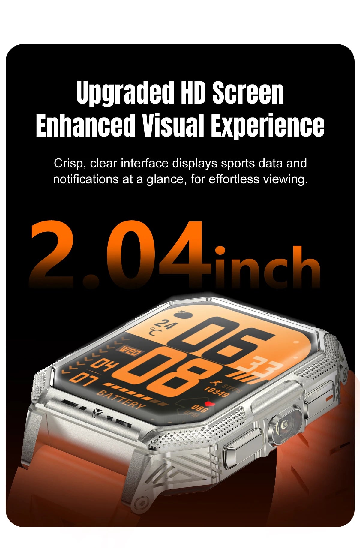 2026 newhigh-endoutdoorhikingadventuresmartwatch,1400mAh large battery,wirelesscommunication,voiceassistant,heartrate monitoring