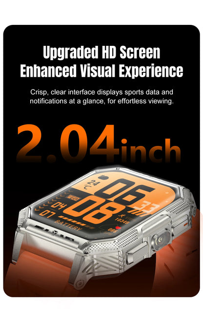 2026 newhigh-endoutdoorhikingadventuresmartwatch,1400mAh large battery,wirelesscommunication,voiceassistant,heartrate monitoring