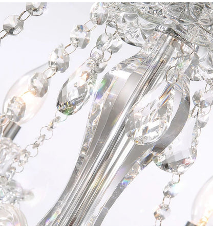 Luxury Home Crystal Chandeliers Villa Lighting for Living Room Decorate LED Ceiling Pendant Lights Indoor Hanging Lights Fixture