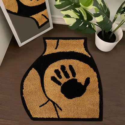VIKAMA Creative Bathroom Rug, Absorbent and Non-slip Shower Bathtub Mat, Soft Bedroom Bedside Carpet, Home Decoration