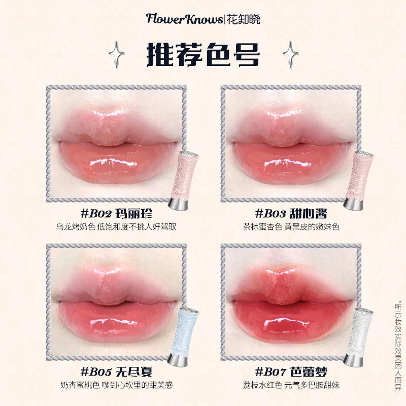 Flower Knowledge Swan Ballet Eyeshadow Lip Glaze Angel Lipstick Midsummer Night Blush Grooming Plate Set