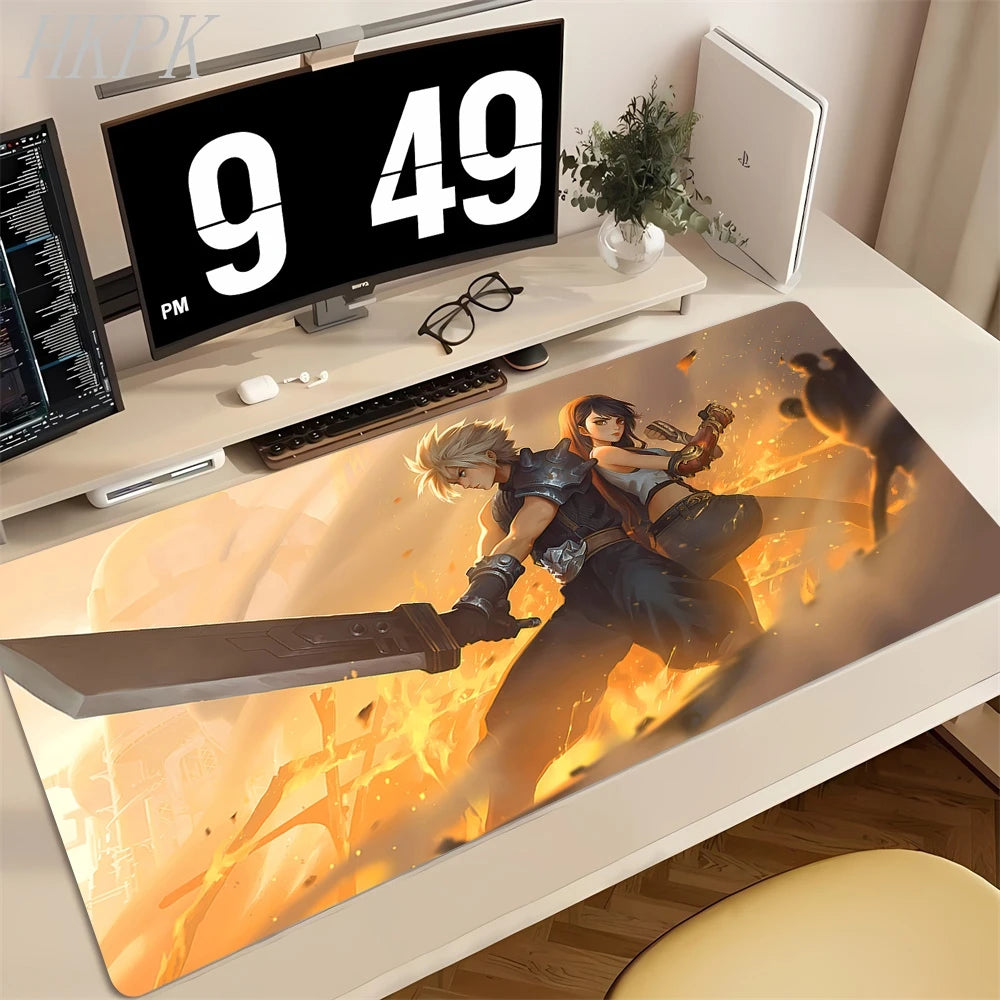 Large Game FINAL FANTASY IX Mouse Pad XXL Mouse Pad For Home Office Waterproof Deskmat Computer Mouse Pad Keyboard Mat