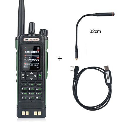 Baofeng DM-32 GPS APRS AES256 Encryption DMR Digital Analog UHF VHF Dual Band 8W Air Band FM Walkie Talkie DM-32UV