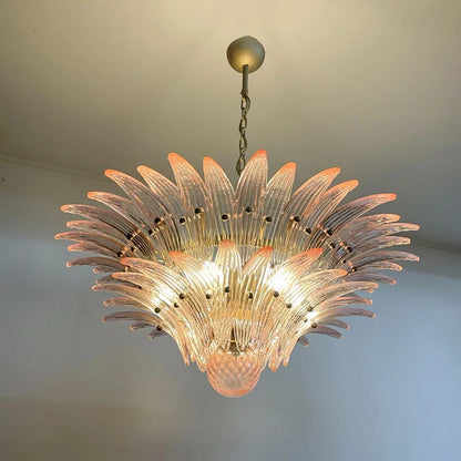 Modern Vintage French Glass Living Room Chandelier Designer Bedroom Mid-Century Style Duplex-Style Dining RoomLarge Villa Lights