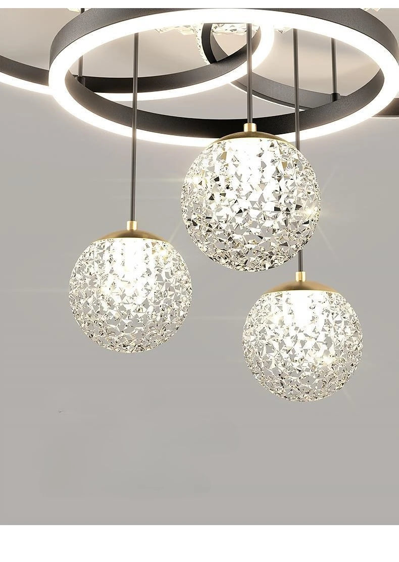 Modern Luxury LED Ceiling Chandeliers Lamps Design Creative Suspension Pendant Lights Home Decor Items Living Room Bedroom Villa