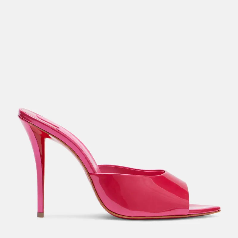 Summer New Women's Pointed Open Toothed Slim Fit High-heeled Slippers, Outdoor Sexy Sandals, Fashionable High-heeled Slippers