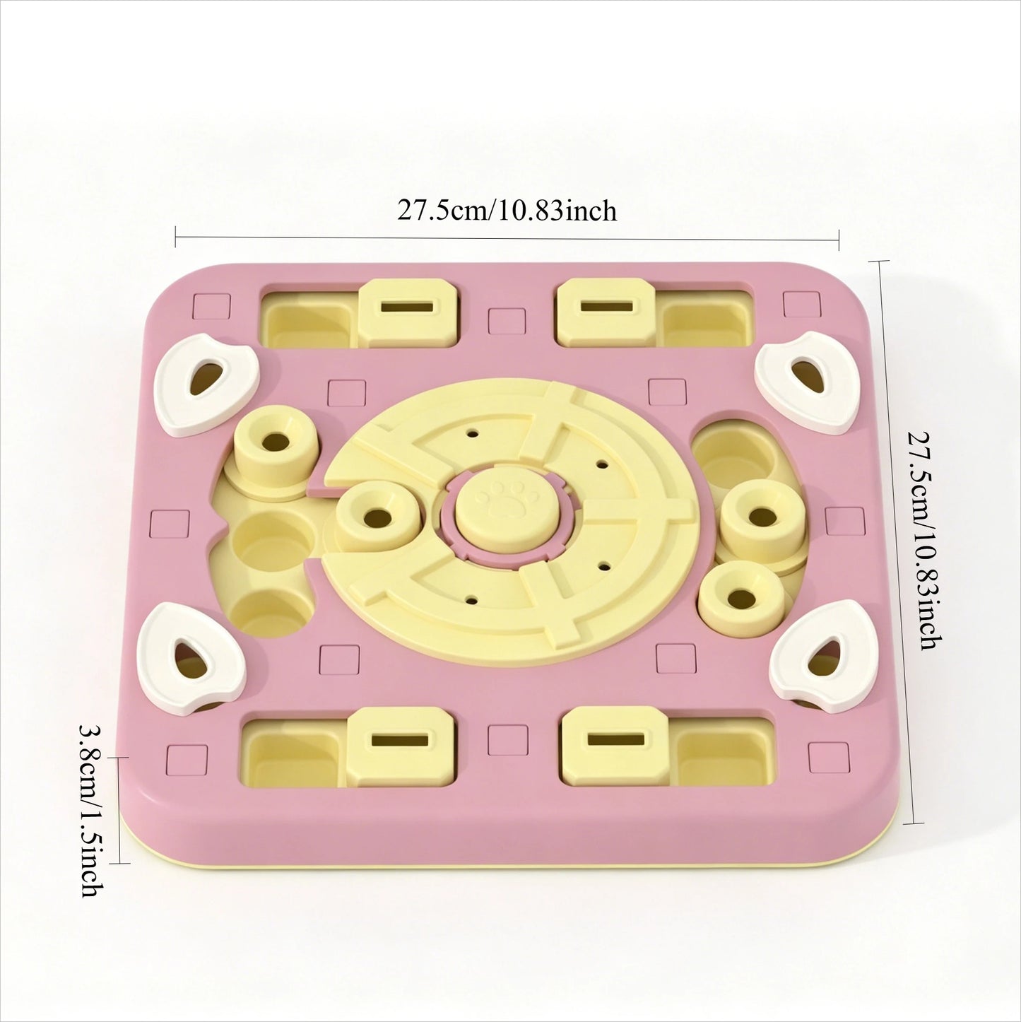 Multi Layer Sliding Pet Puzzle Slow Feeder Tray Snuffle Treat Maze Toy Anti Choke Prevent Bloating Relieve Boredom for Dogs Cats