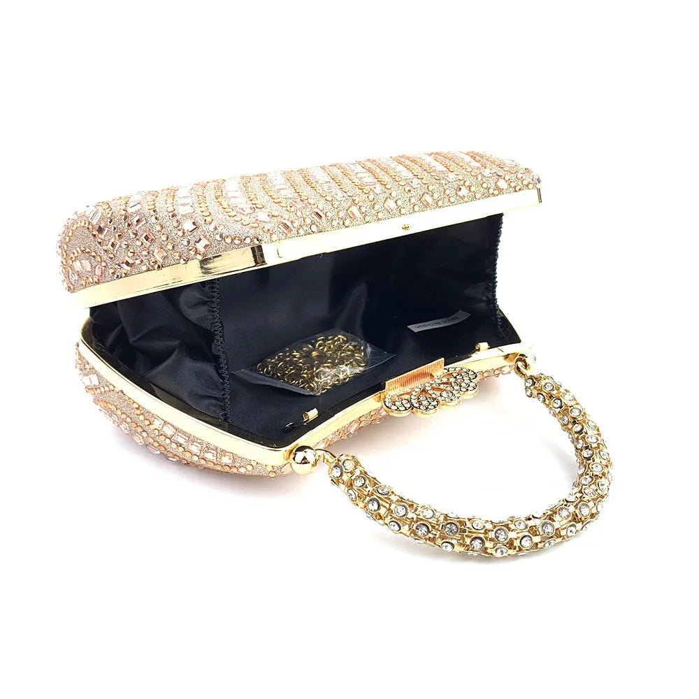 Elegant Purse Trend Luxury Designer Chain Shoulder Bag Women's Handbags Wallets Evening Bags for Wedding Bolso 2026 New Gift