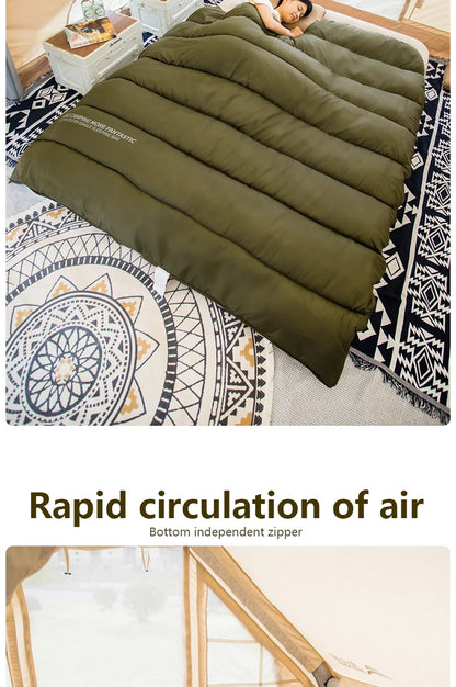 BISINNA Camping Winter Sleeping Bag Lightweight Warm Envelope Backpacking Sleeping Bag for Travel Hiking 1.8kg